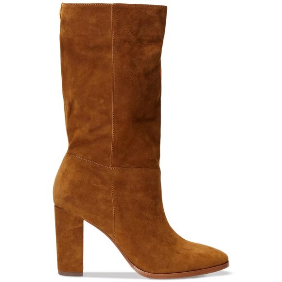 Lauren Ralph Lauren Artizan II Mid Shaft Suede Boots Brown Size 8 $225 - Picture 2 of 8